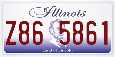 IL license plate Z865861