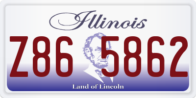 IL license plate Z865862