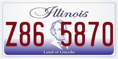 IL license plate Z865870