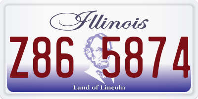 IL license plate Z865874