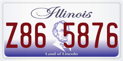 IL license plate Z865876