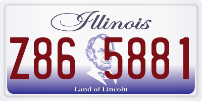 IL license plate Z865881