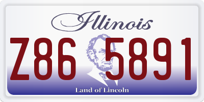 IL license plate Z865891