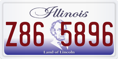 IL license plate Z865896