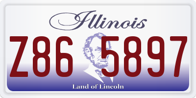 IL license plate Z865897