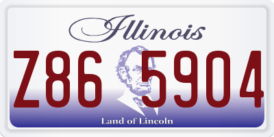 IL license plate Z865904