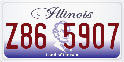 IL license plate Z865907
