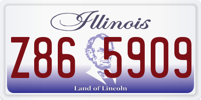 IL license plate Z865909