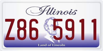 IL license plate Z865911