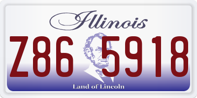 IL license plate Z865918