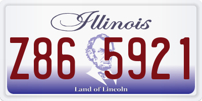 IL license plate Z865921