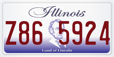 IL license plate Z865924