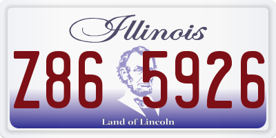 IL license plate Z865926