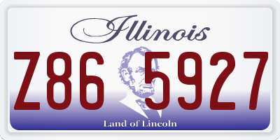 IL license plate Z865927
