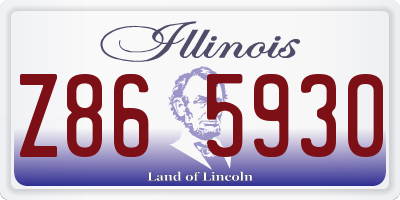 IL license plate Z865930