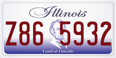 IL license plate Z865932