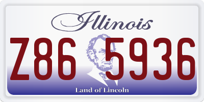 IL license plate Z865936
