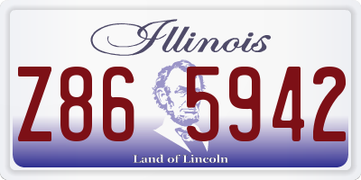 IL license plate Z865942