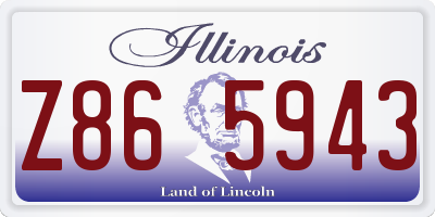 IL license plate Z865943