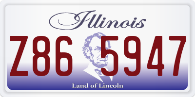 IL license plate Z865947