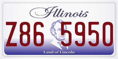 IL license plate Z865950