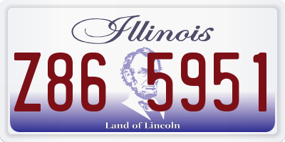 IL license plate Z865951