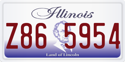 IL license plate Z865954