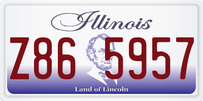 IL license plate Z865957