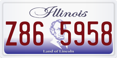 IL license plate Z865958