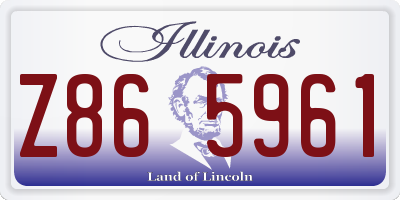 IL license plate Z865961