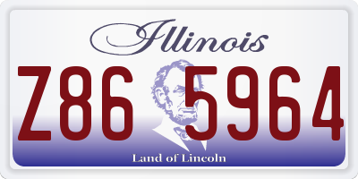 IL license plate Z865964