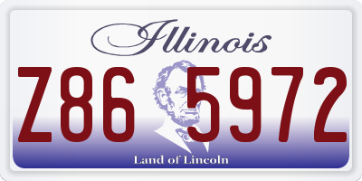 IL license plate Z865972