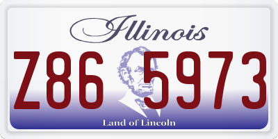 IL license plate Z865973