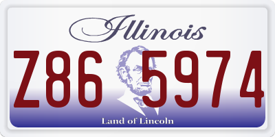 IL license plate Z865974