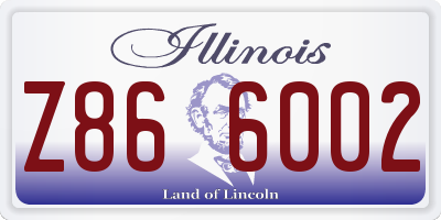 IL license plate Z866002