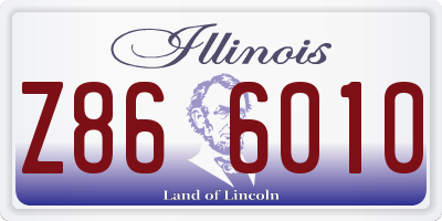 IL license plate Z866010