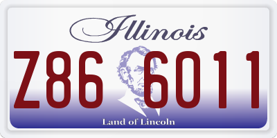 IL license plate Z866011