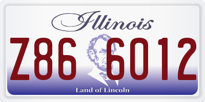 IL license plate Z866012
