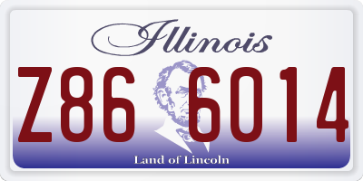 IL license plate Z866014