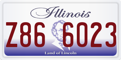 IL license plate Z866023