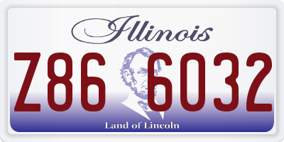 IL license plate Z866032