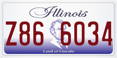 IL license plate Z866034