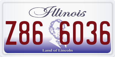 IL license plate Z866036
