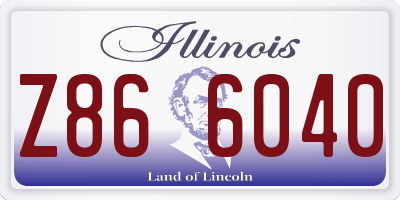 IL license plate Z866040