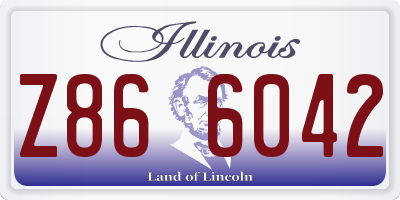 IL license plate Z866042