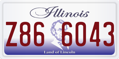 IL license plate Z866043