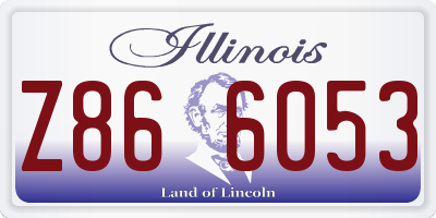 IL license plate Z866053