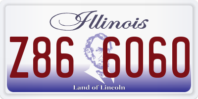 IL license plate Z866060
