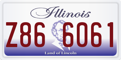 IL license plate Z866061