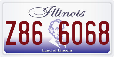 IL license plate Z866068